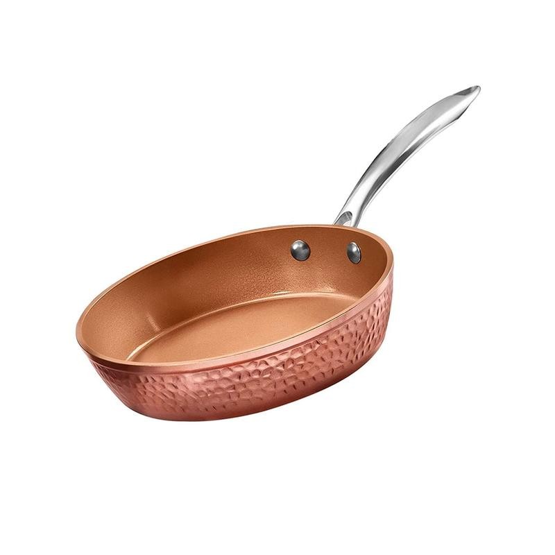 Gotham Steel Hammered Copper Sauté Pan - Size: 14 in.,