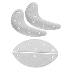 COLLBATH Shoe Heel Tips 4pcs Iron Shoe Sole Heel Taps Savers Replacement Pad for Walking and Work