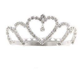 Fairy Princess Bridal/Wedding/Prom/Party Silver Tone Crystal Mini Hair Comb Tiara - 65mm