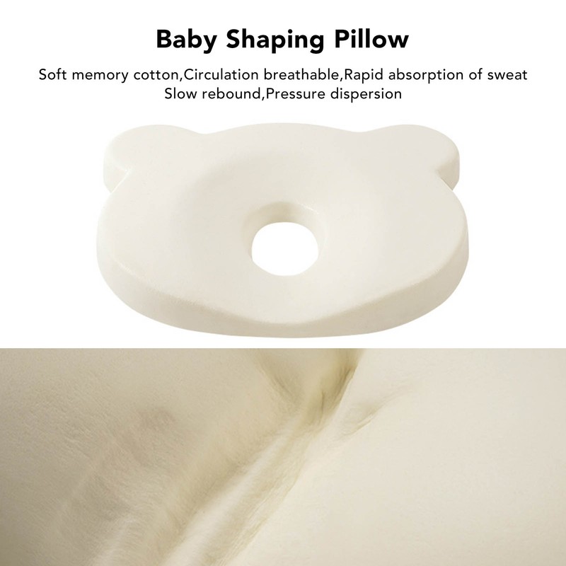 Baby Head Shaping Pillow Prevent Flat Head Cartoon Pattern Soft
