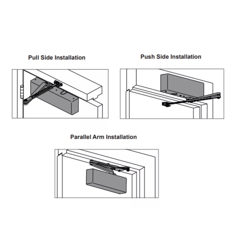 Falcon $281 Falcon SC81A RW/PA Door Closer | DA Cylinder