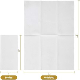 100 Disposable Guest Napkins,Soft and Absorbent Line-Feel Dinner Napkin,Elegant Decorative Paper Guest Towels for Kitchen,Bathroom,Weddings,Parties,Dinner and Events(White)