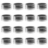Maxqzin 16Pcs Mini Round Stone Box Black Gemstone Display Box