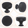 worahroe 10 Pcs Cabinet Knobs Black Matte Metal Round Knurled