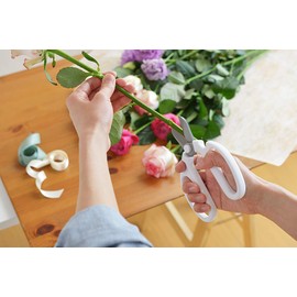 Japanese Flowers and Herbs Scissors - Made in Japan - Violet