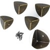 PoorHippo - Protectores de esquina de bronce de 40 mm
