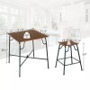 Costway 5PCS Kitchen Counter Height Table Set Bar Table Dining