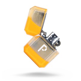 Pixel Cartel Pocket Lighter Orange Fluorescent Gaming Lighter Glows in The Dark - Does not Contain Fuel