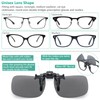 IOHLNG Polarized Clip on Flip Up Sunglasses Over Prescription and