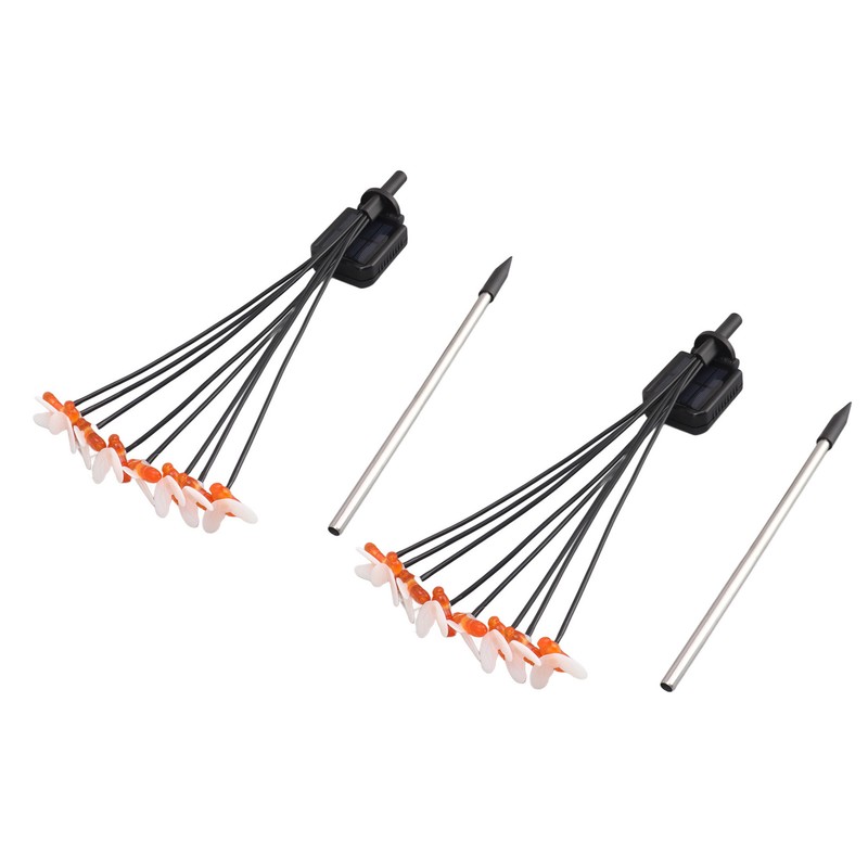 2Set Solar Bee Garden Lights IP65 Waterproof 8 LED Decorative