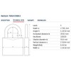 ABUS 70IB/45HB63 KD Solid Brass Weatherproof Padlock Keyed Different with