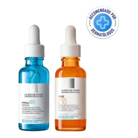 Kit Sérums Anti-edad Hyalu B5 + Pure Vitamin C10 La Roche-Posay