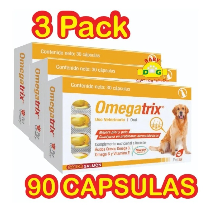 Omegatrix Suplemento Nutricional P/perro 3 Pack Omegas 3y6
