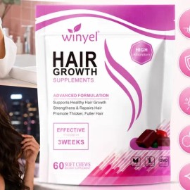 Cuidado Del Cabello Con Gomitas Nutritivas 60 Piezas