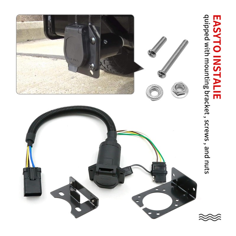 Anxingo 56038366AB Trailer Wiring Adapter Connector, Replacement for Chrysler Replacement