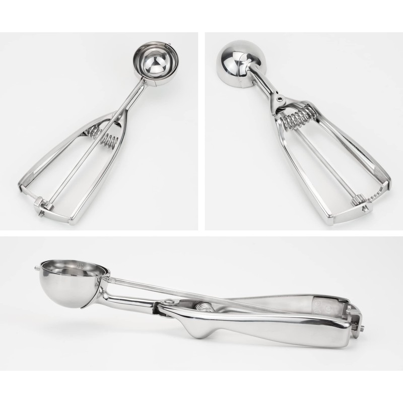 Solula Professional 18/8 Stainless Steel Medium Cookie Scoop, Size 40