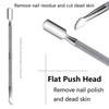 Stainless Steel Cuticle Pusher, Nail Pusher/Cuticle Pusher Professional/Metal Spatula, Cuticle