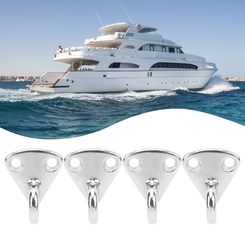 Alomejor Fender Hooks 4 Pieces Stainless Steel Boat Fender Clips