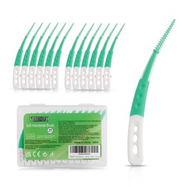 YEERSUO Interdental Brushes 84 PCS, Braces Brush Disposable Toothpick, Dental Brushes Tooth Flossing Picks, Dental Picks for Braces Teeth Cleaning, Green Colours