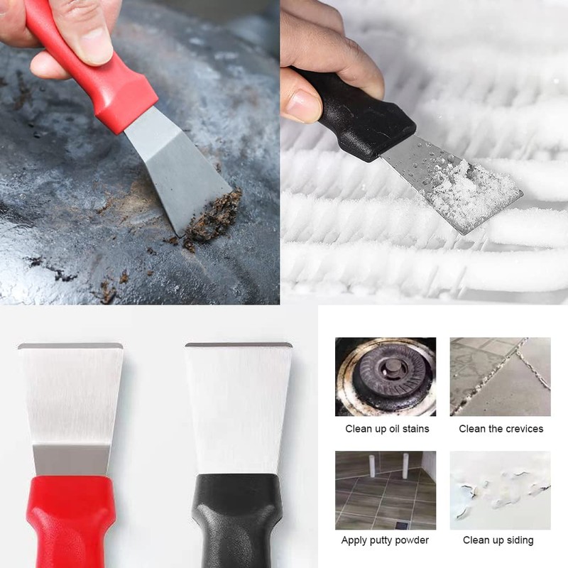 XINGSUI 7-piece set Cleaning Scraper,Cooktop Scraper Scrubber Brush,Scraper non Scratch,Plastic