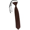 TigerTie Children's Tie in Plain - Tie Pre-Tied with Elastic