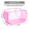 Durable Collapsible Laundry Baskets, Mesh Pop Up Laundry Hamper with