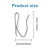 100Pcs Metal Curtain Hooks, FUNCYboo Drapery Pin Stainless Steel Hooks