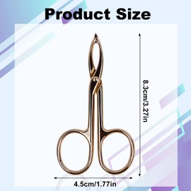 AEDNX 3 Piece Tweezers Set for Women, Eyebrow Plucker Tweezers With Scissor Handles，Facial Hair Remover for Eyebrows, Wigs, and Precision Grooming