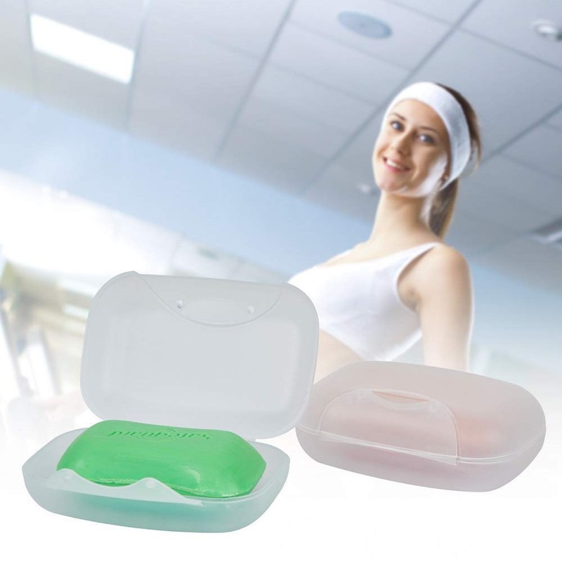 Soap Box Holder, 2-Pack Soap Dish Soap Savers Case Container