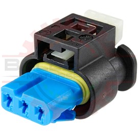 Ballenger Motorsports 3 Way Connector Plug With Keyway Compatible with Dodge, Chrysler, Ford Coyote, Focus, Barra Ignition Coil