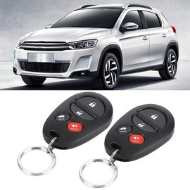 Cerradura Central sin Llave Aramox, Antirrobo Universal Negro para Coche, de Entrada sin Llave con 4 Botones, Kit de Cierre Centralizado