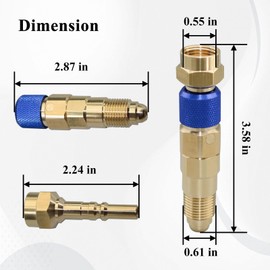 Gugaguga 2Set QDB33 Argon Inert Gas Regulator, Quick Connect and Disconnect to Inert Gas Hose