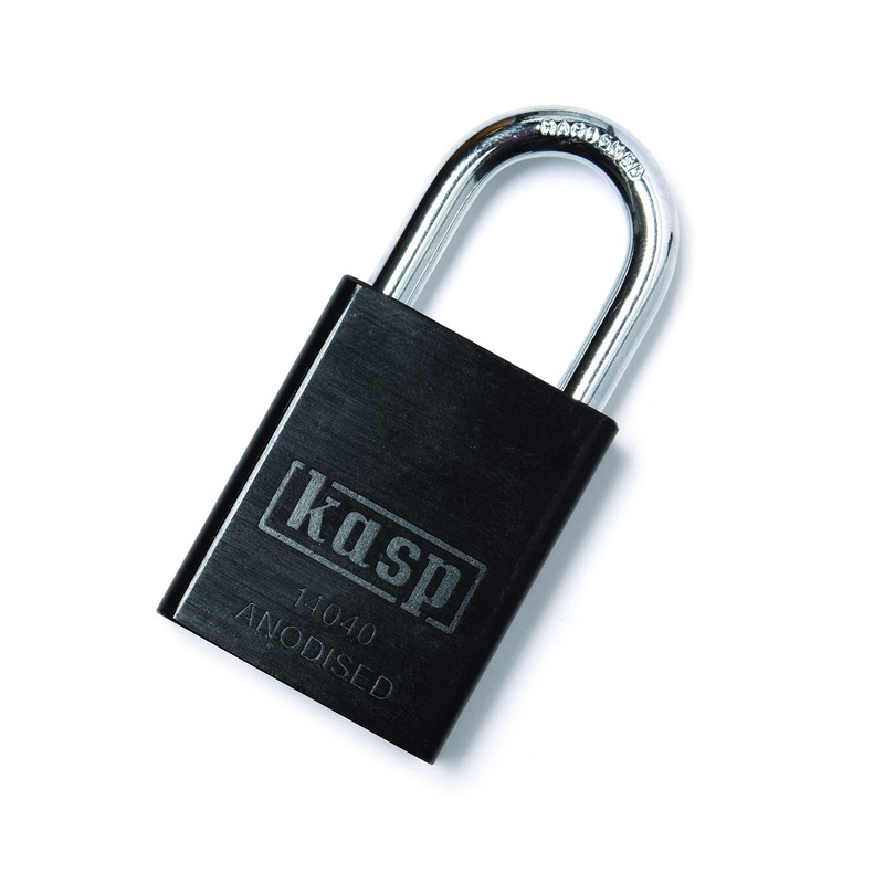 Kasp K14040BLAD Aluminium Padlock, 40 mm, Black