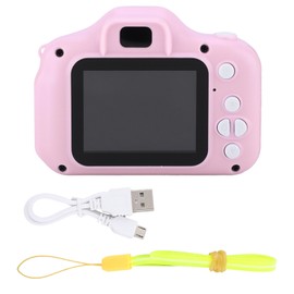 X2 Mini Portable 2.0 inch IPS Color Screen Children's Digital Camera HD 1080P Camera(Pink)