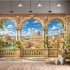 7X5Ft Greece Backdrop for Photoshoot Party Decorations, Ancient Greek Greece