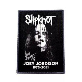 Slipknot Premium Joey Jordison Memorial Woven Patch Heavy Death Metal Punk Badge