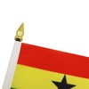 AZ FLAG Table Flag Ghana 15 x 10 cm golden