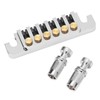 Guitar Bridge Tailpiece Reversible Wrap Around Saddle Bridge Stop Tailpiece