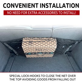 Rear Envelope Style Elastic Trunk Mesh Cargo Net for Acura RDX 2019-2025 - Premium Trunk Organizer and Storage - Luggage Net for SUV - Best Car Organizer for Acura RDX