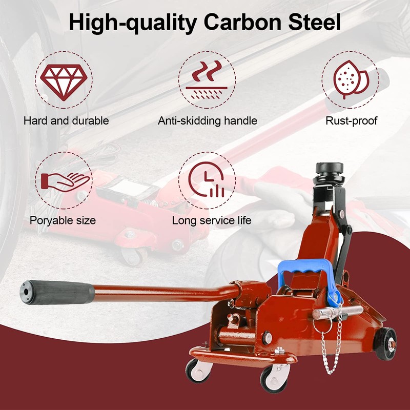 ANCKNE Horizontal Hydraulic Jack Handle 2 Ton, Jack Handle Replacement,