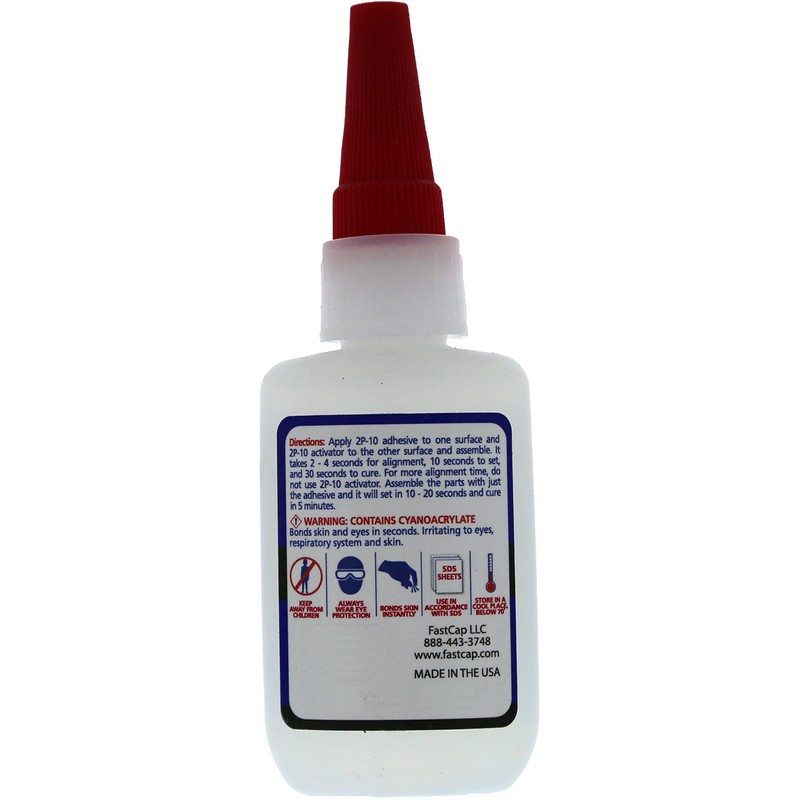 FastCap 2P-10 - Thick – Industrial Strength Heavy-Duty Super Glue