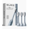 SURI Recyclable Plant-Based, Electric Toothbrush Heads - Built-in Tongue Scraper,