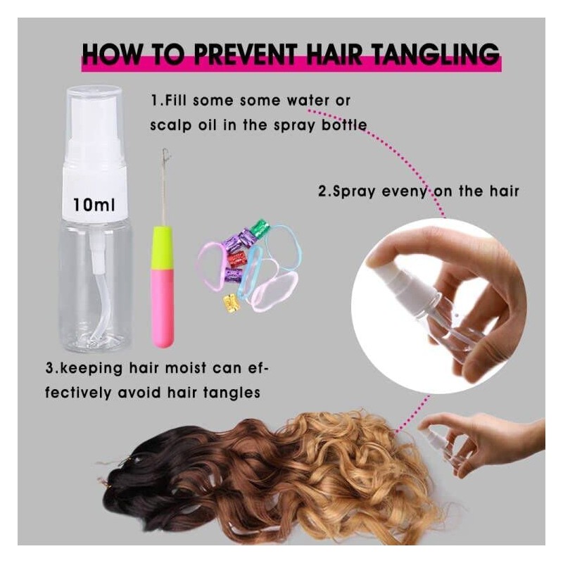 Amir Hair 8 Paquetes De Extensiones De Cabello Sintético Preestirado