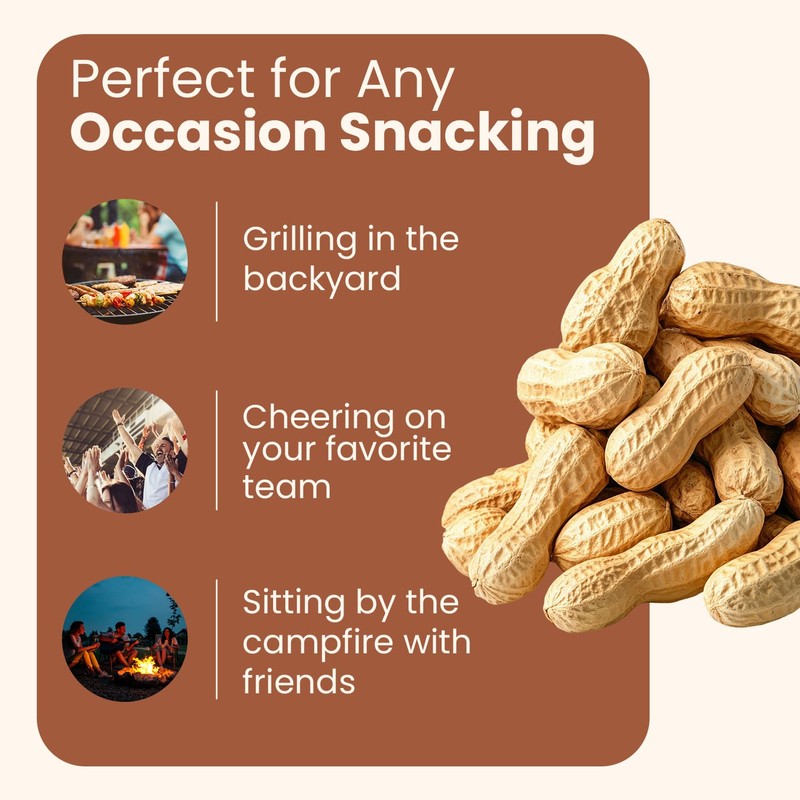 Wellsley Farms Unsalted and Roasted In-Shell Peanuts - USA Grown