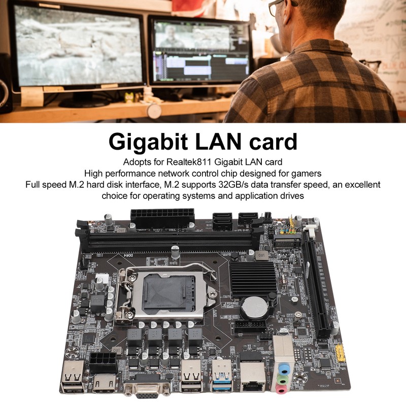 H310 Desktop Computer Motherboard Memory M.2 Interface PCIe X16 Gen