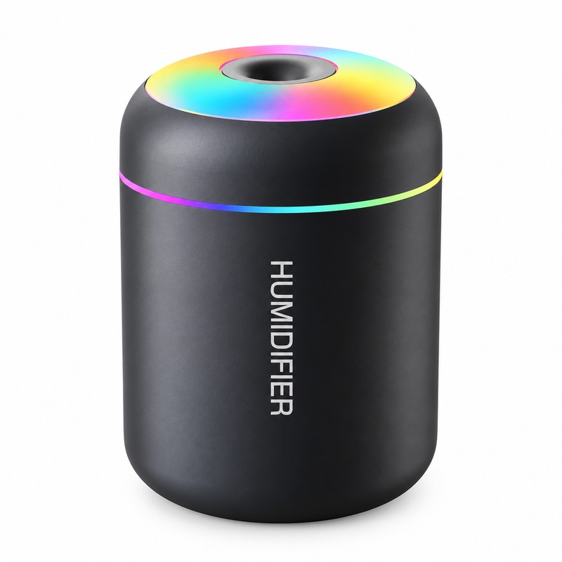 Mini USB Humidifier for Home & Car – 180ml Ultrasonic