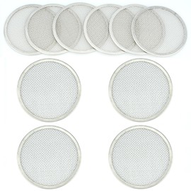 QSYZAIL 10 Pack Sprouting Lids for Mason Jars - 304 Stainless Steel Screen Filter Strainer Lid Fits 2.75" Regular Mouth Jars, For Alfalfa, Salad, Broccoli, Lentil - No Glass Jar Included