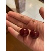 Dtup Aretes Largos Cereza Divinos Elegantes Originales Kawaii
