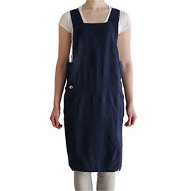 Anita Nocturne Linen Full Apron A308 [Lino e Lina/Lino e Lina]