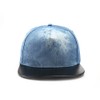 True Heads Blue Denim Designed Snapback Baseball Cap